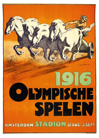 Olympics logo Berlin Germany 1916 summer